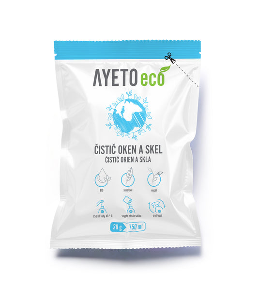 AYETO Eco - Čistič na okna a skla-prášek určený k ředění vodou