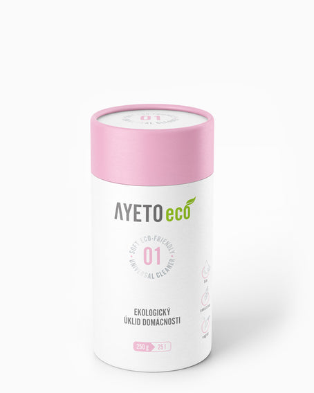 AYETO Eco 01 – Univerzální čistič na všechny povrchy, práškový koncentrát